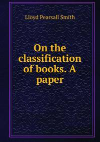 On the classification of books. A paper