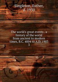 The world's great events . a history of the world from ancient to modern times, B.C. 4004 to A.D. 1903