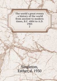 The world's great events . a history of the world from ancient to modern times, B.C. 4004 to A.D. 1903