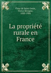 La propriete rurale en France