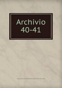 Archivio. 40-41