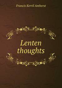Lenten thoughts
