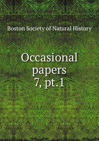 Occasional papers. 7, pt.1