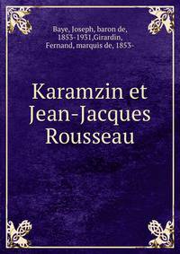 Karamzin et Jean-Jacques Rousseau