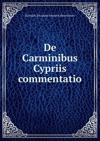 De Carminibus Cypriis commentatio