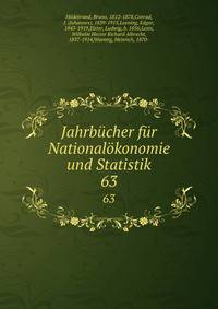Jahrbcher fr Nationalkonomie und Statistik. 63