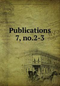 Publications. 7, no.2-3