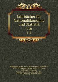 Jahrbcher fr Nationalkonomie und Statistik. 116