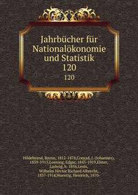 Jahrbcher fr Nationalkonomie und Statistik. 120