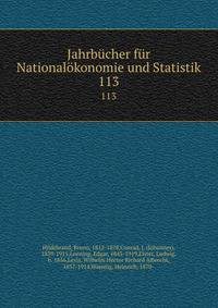 Jahrbcher fr Nationalkonomie und Statistik. 113