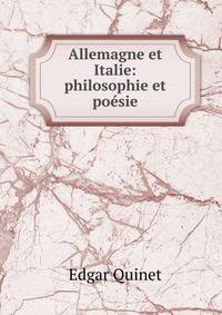 Allemagne et Italie: philosophie et poesie