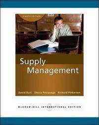 World Class Supply Management: The Key to Supply Chain Management