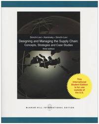 Designing and managing the supply chain with student cd-rom