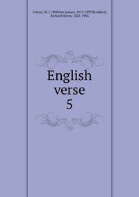 English verse. 5