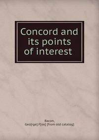 Concord and its points of interest