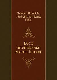 Droit international et droit interne