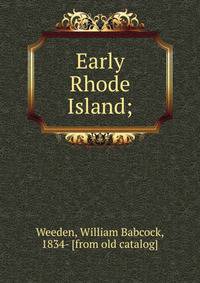 Early Rhode Island;