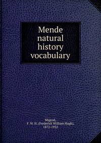 Mende natural history vocabulary