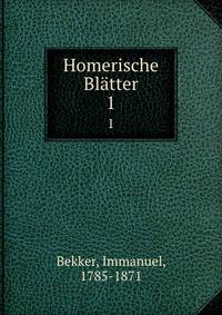 Homerische Bltter. 1