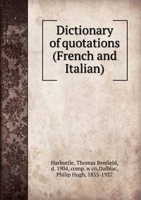 Dictionary of quotations (French and Italian)