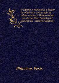 Ir Dubno e-rabaneha, o levaer be-ohale am: seirat ayin al toldot rabane ir Dubno rabati . mi-shenat Shin Samekh ad yamenu ele . (Hebrew Edition)