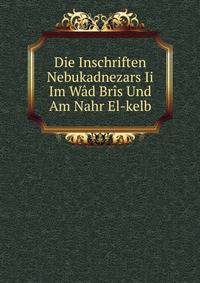 Die Inschriften Nebukadnezars Ii Im Wad Bris Und Am Nahr El-kelb