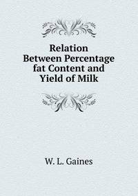 Relation Between Percentage fat Content and Yield of Milk