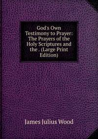 God's Own Testimony to Prayer: The Prayers of the Holy Scriptures and the . (Large Print Edition)