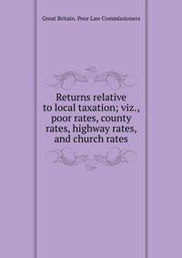 Returns relative to local taxation; viz., poor rates, county rates, highway rates, and church rates