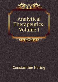 Analytical Therapeutics: Volume I