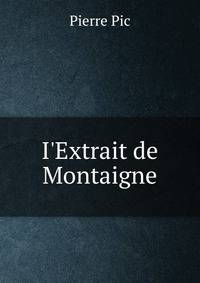 I'Extrait de Montaigne