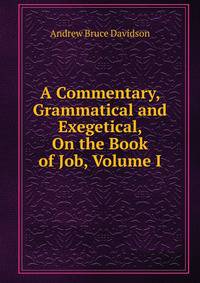 A Commentary, Grammatical and Exegetical, On the Book of Job, Volume I