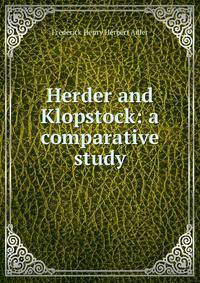 Herder and Klopstock: a comparative study