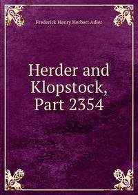 Herder and Klopstock, Part 2354