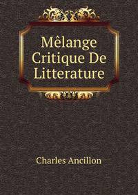 Melange Critique De Litterature