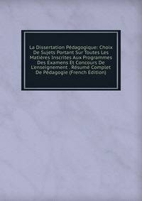 Dissertation Sur Lenseignement