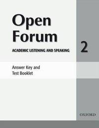 Open Forum: Academic Listening and Speaking