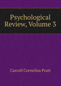 Psychological Review, Volume 3