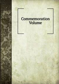Commemoration Volume.