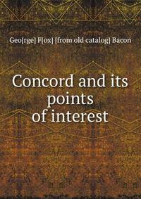 Concord and its points of interest