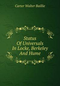 Status Of Universals In Locke, Berkeley And Hume