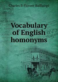 Vocabulary of English homonyms