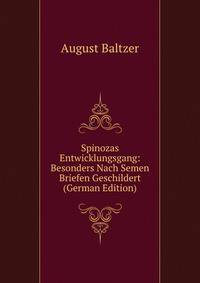 Spinozas Entwicklungsgang: Besonders Nach Semen Briefen Geschildert (German Edition)
