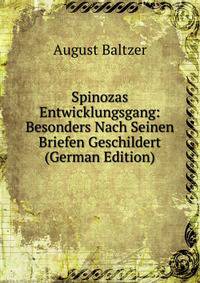 Spinozas Entwicklungsgang: Besonders Nach Seinen Briefen Geschildert (German Edition)