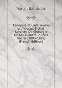 L'asepsie Et L'antisepsie a L'h?pital Bichat Services De Chirurgie De M. Le Docteur Felix Terrier (1883-1889) (French Edition)