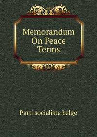 Memorandum On Peace Terms