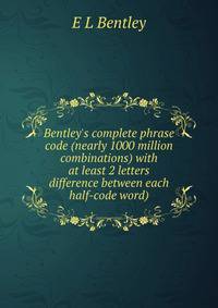 Bentley's complete phrase code (nearly 1000 million combinations) with at least 2 letters difference between each half-code word)