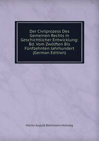 Der Civilprozess Des Gemeinen Rechts in Geschichtlicher Entwicklung: Bd. Vom Zwolften Bis Funfzehnten Jahrhundert (German Edition)
