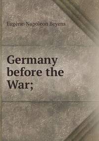 Germany before the War;