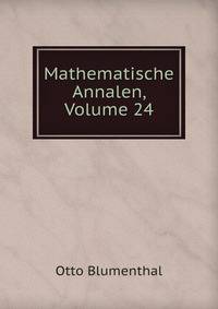 Mathematische Annalen, Volume 24